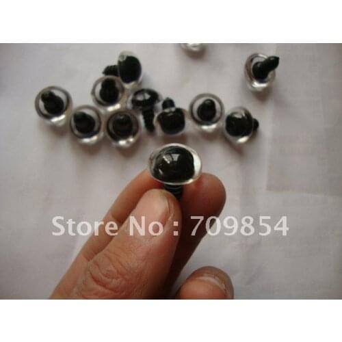 Free shipping!!! 500pcs/lot 16mm Animal ROUND clear eyes & white hard washer Toy findings#91