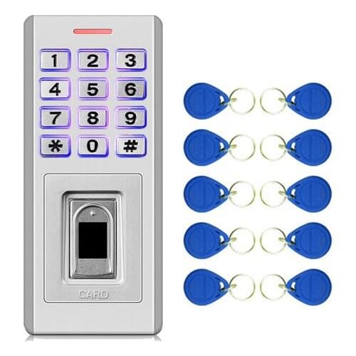 Biometric Fingerprint metal Access Control for Door Lock 200 finger/10000 card user waterproof IP66 cas WG26 reader input/output