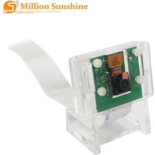 Raspberry Pi 4 5MP Camera Holder Acrylic Support Transparent Bracket Case Box for V2 Official Camera RPI102