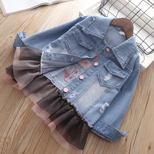 Baby Denim Jacket Girls Boys Outerwear Coat Kids Clothes 2019 Spring Autumn Windbreaker Cardigan for Girl 1 2 year old wholesale