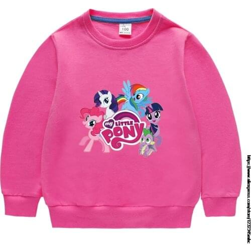 Kids Clothes Autumn New Childrens My Little Baby girl pony Sweater Girls Patchwork Jacket Baby Round Neck Pullover Hoodies