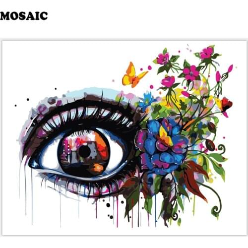 Diy Diamond Painting Cross Stitch Diamond Mosaic 5D Sets Full Diamond Embroidery Handmade Needlework buttferfly eye