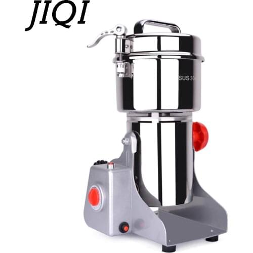 JIQI Electric Stainless steel grinder 700g Superfine mill Commercial grain Coffee pearl grinding machine coffee grinder 220V110V
