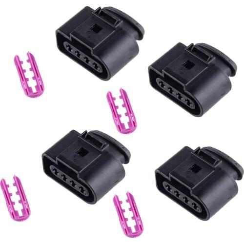 1 Set Ignition Coil Connector Repair Kit Wiring Harness Plug Fit For Audi A1 A2 A3 A4 S4 A6 A8 Q7 TT R8 RS3 RS4 1J0973724