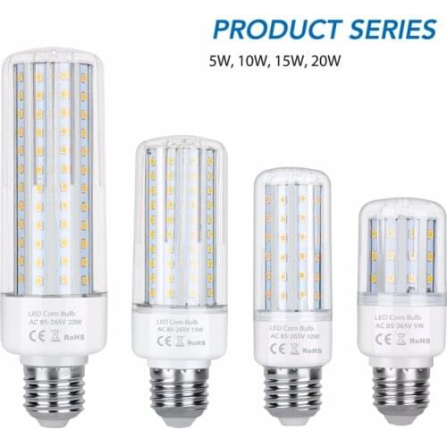 Corn Lamp E27 LED Bulb 20W Ampoule LED E14 220V Candle Light Bulb 110V LED Lamp 5W 10W 15W Indoor Smart IC Light No Flicker 2835