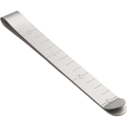 5PCS/10PCS Metal Sewing Crimping Clip Stainless Steel Hemming Clips With Built-in Ruler Cloth Measurement Ruler