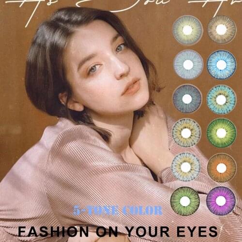 International Popular NEWYORK PRO Series Contact Lenses 5Tones Colors Contact Lens 12 Colors Contact Lens 100% Cover deep eyes