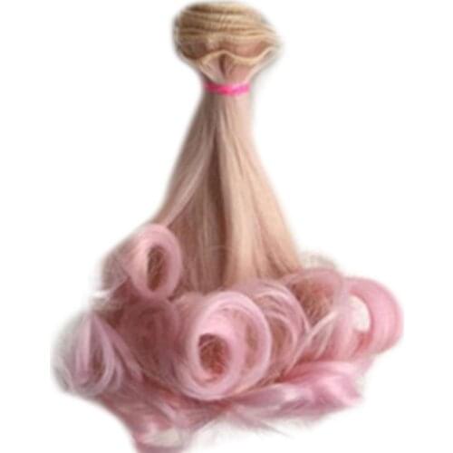 Cute Women DIY Long Curly Doll Hair Cosplay Wig Anime Party Extension Hairpiece for Dolls BJD SD Puppet Tracks Doll Accessories