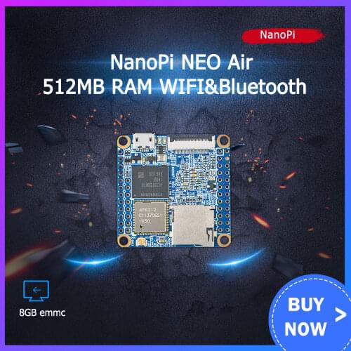 NanoPi NEO Air 512 MB RAM WIFI & Bluetooth, 8GB eMMC Allwinner H3 Quad-core Cortex-A7