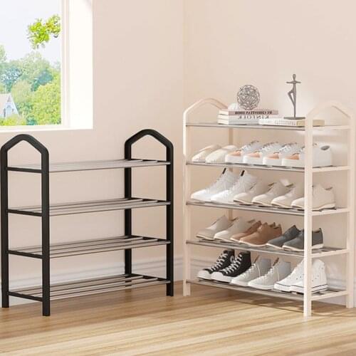 Simple shoe rack home economic dormitory female door dustproof storage shoe cabinet space small shoes shelf rack WF821330
