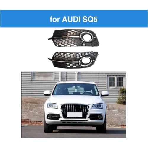 ABS Fog Light Grill for Audi 4Door Q5 S Line SQ5 2014 - 2017 Front Bumper Fog Lamp Grille