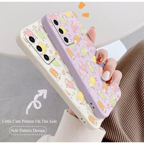 Vitality Sheep Silicone Phone Case For Huawei P40 P30 P20 Pro Lite Mate 40 30 20 Pro Lite P Smart 2021 Y7A Soft Back Cover