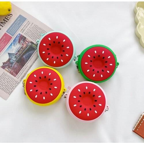 Toddler Newborn Childrens Bags Kids Single-Shoulder Bag Multipurpose Watermelon Print Messenger Bag Change Purse For Girls