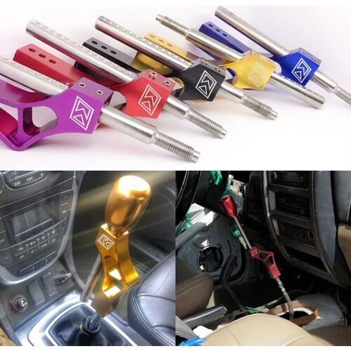 Car Shift Knob Extender Fit Manual Lever Gear Shifter Extension Aluminum Adjustable Height