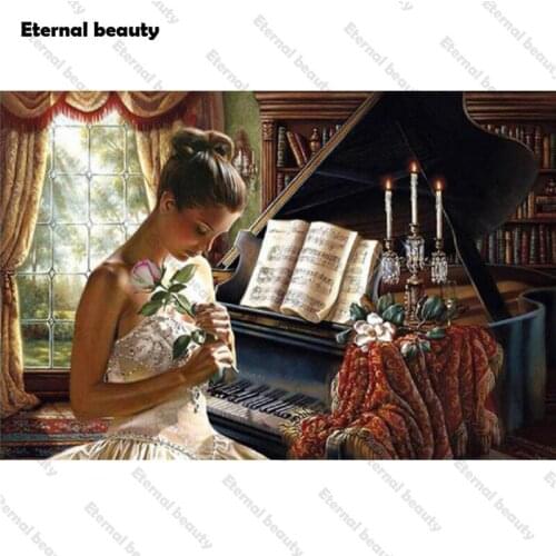 Vintage Woman 5D Diamond Embroidery Diy Diamond Painting Cross Stitch Full Square/Round Drill Mosaic Adornment Home Decor Gift