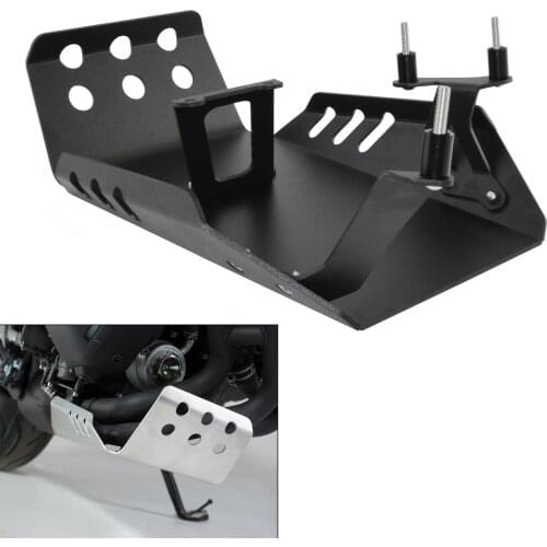 Black Lower Engine Base Chassis Guard Skid Plate Panel Belly Pan Cover Protector For YAMAHA FZ09 FJ09 MT-09 Tracer 900 GT XSR900