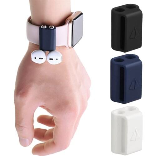 Vococal Portable Anti-lost Silicone Protective Support Stand Case Holder Mount Bracket for Apple AirPod Air Pods Accessories