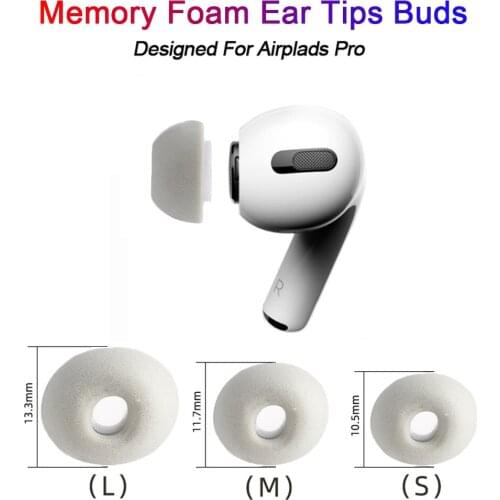 25pairs Sponge Silicone Air Foam Ear Tips Buds For Apple Airpods Pro Headphones Accessories Replacement Earphone Ear Buds Earbud