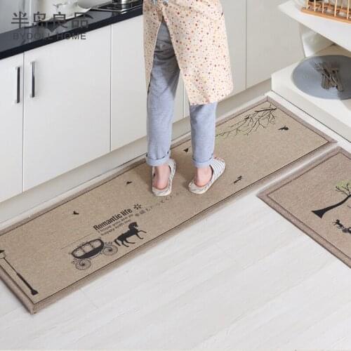 50X80CM+50X160CM/Set Doormat Non-Slip Kitchen Carpet/Bath Mat Home Entrance Floor Mat Hallway Area Rugs Kitchen Mat