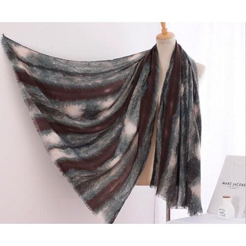 60pcs/lot 2015 new fashion winter cotton fox tail print scarf shawl pashmina 6 color for choose