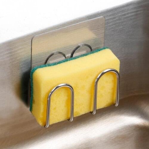 9Kitchen Sink Suction Sponges Holder Scrubbers Soap Storage Rack Suction Cup Sponge Holder Kitchen Bathroom Drying Rack