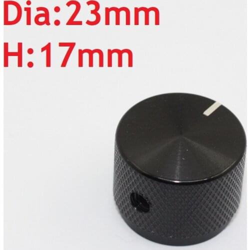 Aluminum Alloy Solid Knob 23mm DIY Potentiometer Dia23 H17 Volume Control Switch