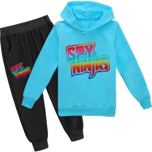 2021 Baby Clothing Sets Children 2-16 Years Birthday suit Boys Tracksuits Kids SPY NINJA Sport Suits Hoodies Top +Pants 2pcs Set