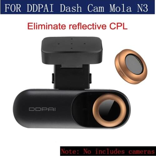 For DDPAI Dash Cam Mola N3 gold CPL Polarizing Glas CPL Filter For xiao mi DDPAI Dash Cam N3 Circular Polarizer Glass