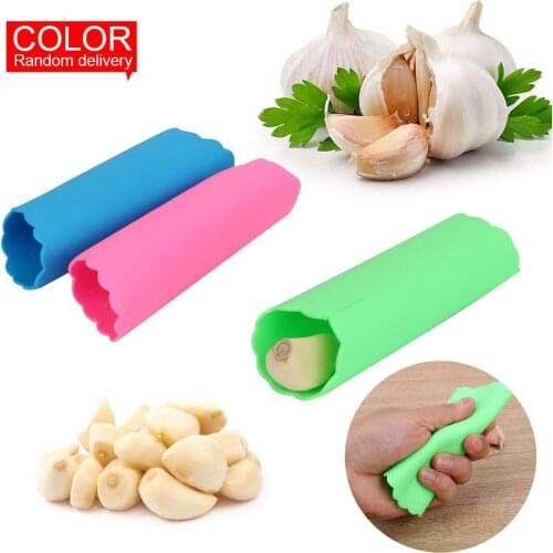 Effective Garlic Presses Silicone Creative Garlic Stripping Kitchen Tools Gadgets Garlic Peeler