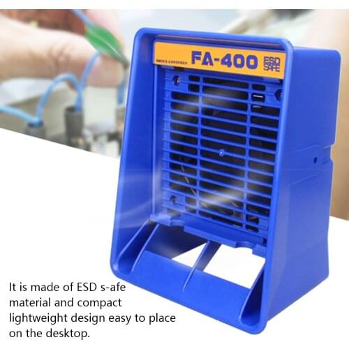 FA-400 Solder Iron Smoke Absorber Fume Extractor Soldering Air Blower Desktop Exhaust Fan Ventilator Smoke Absorb Machine