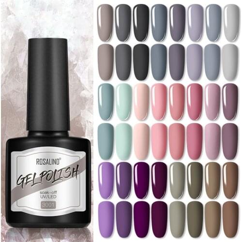 ROSALIND 8ml Gel Nail Polish Shiny Matte Effect Gel Polish For Manicure Nail Art Design Semi Permanent Painting Varnishes UV Gel