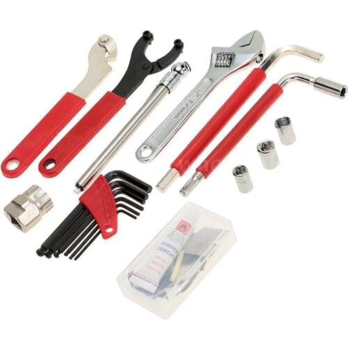 Bicycle Repair Tool Carbon Steel Repair Kit Equipment Toolbox Repair Tool Mountain Bike Equipment Universal Bicycle Tool Set