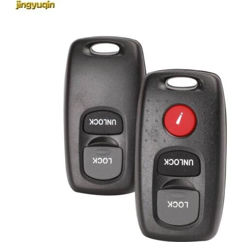 Jingyuqin New Flip Remote Key Shell Replacement for Mazda 2 3 6 323 626 Car Key Case Cover Blank Keyless Entry Fob 2/3 Buttons