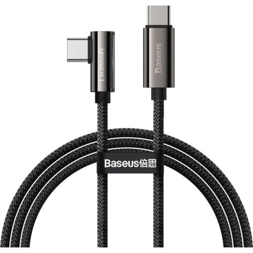 LED 90 degrees usb type c to type c cable PD 100W charger for Apple MacBook Samsung huawei xiaomi notebook Fast charging data 2m