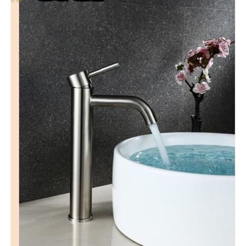 Stainless Steel Cold Heat Water Tap Bathroom Bathtub Faucet Basin Corner Faucets Tap Kitchen Water Bibcock Hardware Accessories
