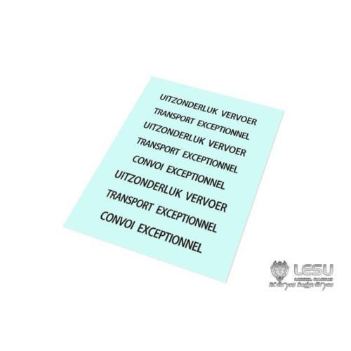 LESU Cabin Face Logo Sticker For 1/14 DIY Tamiya Scania RC Trucks Toy R620 R470 TH08078