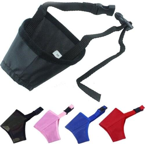 Pet Dog Mouth Mask Dogs Black Buckled Breathable Anti Barking Biting Puppy Training Mouth Cover Pet Protection Supplies