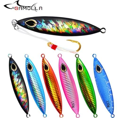 Metal Jig Fishing Lure Weights 150G Bass Fishing Hard Jigging Bait Tackle Holographic Trout Lure Jigs Articulos De Pesca Lures