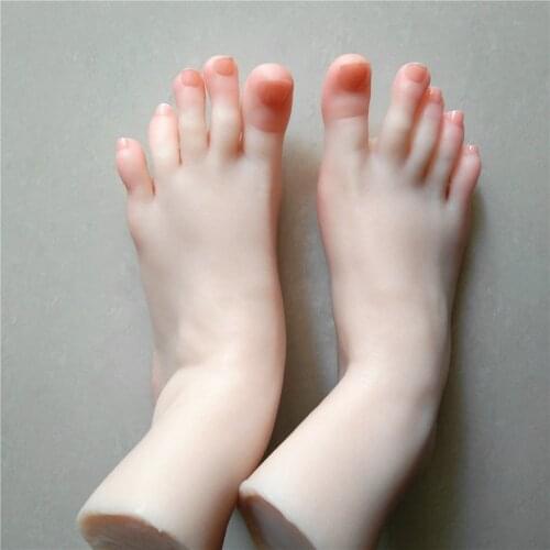 1 pair greece girls feet Realistic Male Masturbator foot worship fetish jobs toys whitening skin
