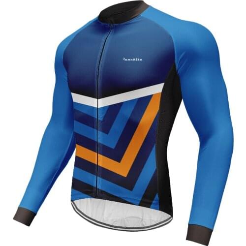 RUNCHITA Men Pro Cycling Clothing summer Cycling Jersey Long Sleeve Men Quick Dry Mountain Bike Clothes Breathable Bicycle Shirt