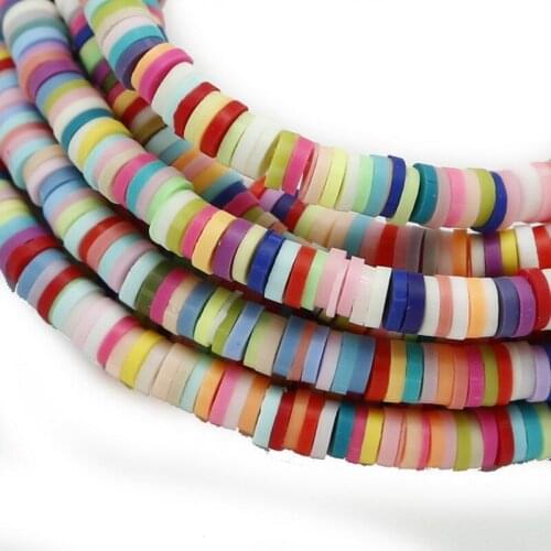 400pcs CLAY Loose Bead Bracelet Making Kit Beads for Jewelry Making Bohemian Necklace Accessories DIY 6mm
