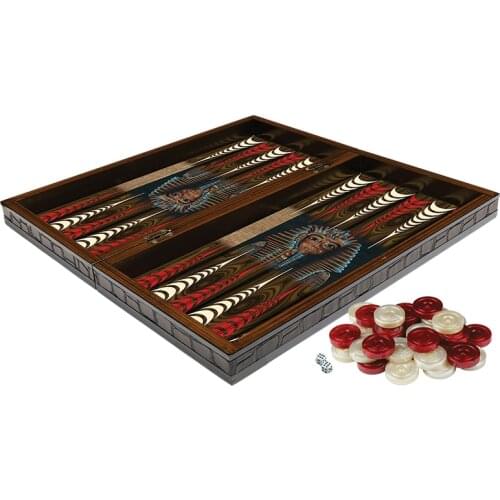 Artwork Tutankhamun Backgammon Set First Quality MDF Family Board Games Gift For Birthday Black Friday Female Male Friend