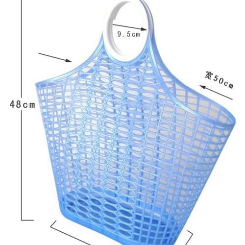 Newest Large plastic Portable Hand Kitchen Storage Shopping Basket Fruit Vegetable Basket