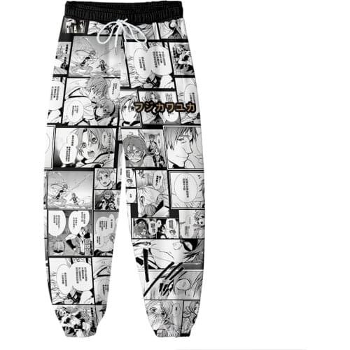 2021 New 3D Print Jobless Reincarnation Sweatpants Women/Men Fitness Joggers Spring High Street Anime Trousers Pants Sweatpant