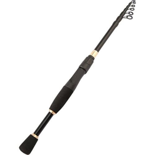 1.8M 2.1M 2.4M Portable Telescopic Fishing Rods Carbon Fiber Material Ultralight Weight Spinning Fishing Rod Tackle