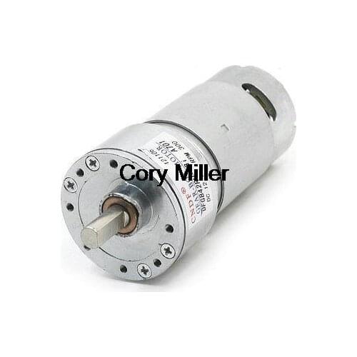 DC12V 300RPM No-load Rotation Speed 106mm Length Magnetic Gearbox Motor