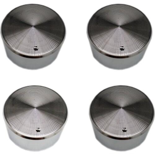 4PCS Rotary switch gas stove parts gas stove knob zinc alloy round knob with chrome plating for gas stove