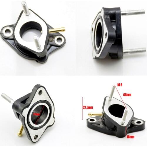 PZ27 27mm Carbretor Rubber Adapter Inlet Intake Manifold Pipe For JINAN QINGQI QM125-10B 125cc motorcycle