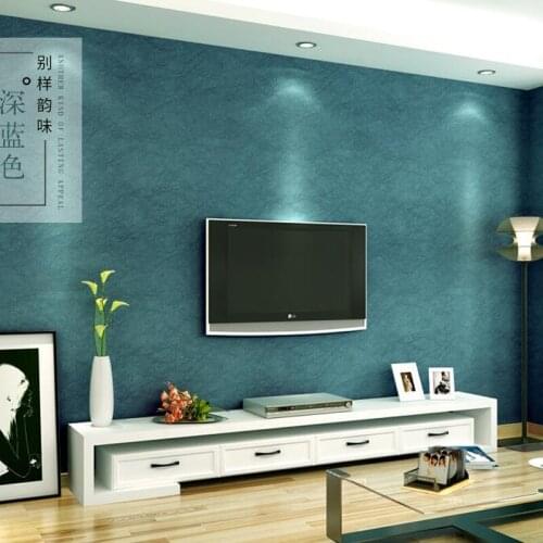 Q QIHANG Modern Style Silk Non-woven Living Room TV Wall Background Wallpaper