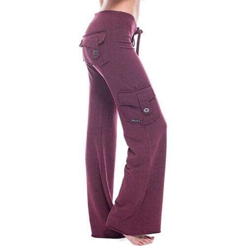 Plus Size Strong Elastic Wide Leg Women Soft Joggers Sports Drawstring Sweatpants 4XL Cargo Pants Trousers Female Streetwear Pop